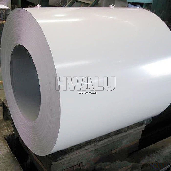 white aluminum roofing coil